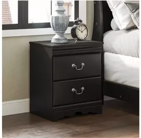 Huey Vineyard Black Nightstand
