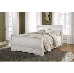 Anarasia White Queen Sleigh Bed