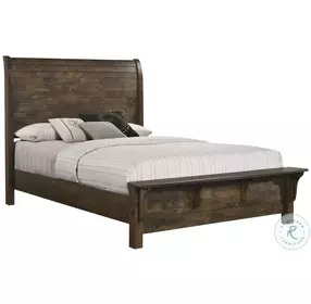 Blue Ridge Rustic Gray Sleigh Bedroom Set