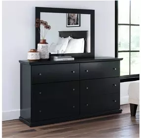 Maribel Black Dresser and Mirror