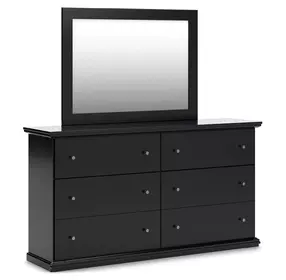 Maribel Black Dresser and Mirror