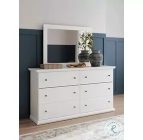 Bostwick Shoals White Dresser and Mirror