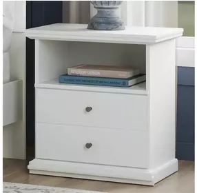 Bostwick Shoals White Nightstand