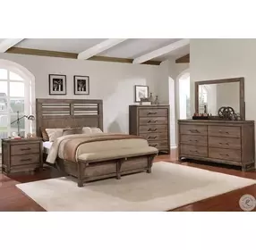 Round Rock Brushed Medium Acacia Dresser