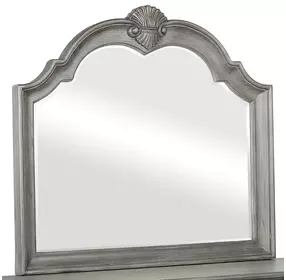 B01550 Gray Arched Dresser Mirror