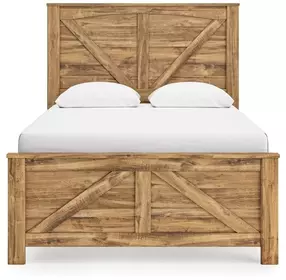 Hastiport Brown Crossbuck Panel Bedroom Set