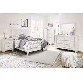 Paxberry Whitewash Full Panel Bed