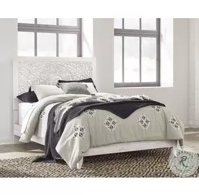 Paxberry Whitewash Queen Panel Bed