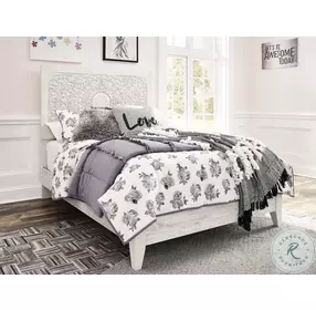 Paxberry Whitewash Full Panel Bed