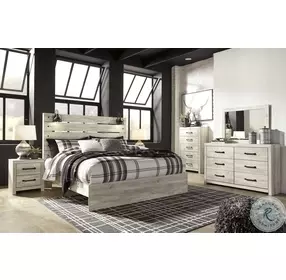 Cambeck Whitewash King Panel Bed