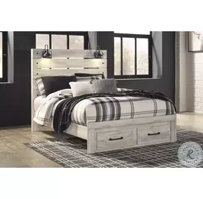 Cambeck Whitewash Queen Panel Storage Bed