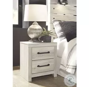 Cambeck Whitewash Two Drawer Nightstand