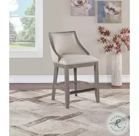 B2-240-26F Keller Grey Wood Counter Height Stool