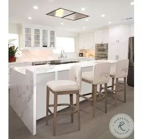 Bistro Beige And Mocha Brown 26" Counter Height Stool