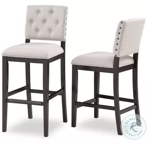 Evelyn Cream Counter Height Stool