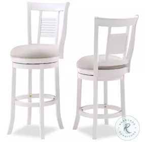 Palmer Ivory Swivel Counter Height Stool