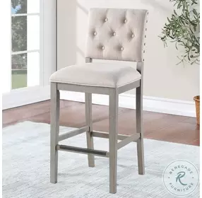 Lancaster Cream And Quarry Grey 30" Bar Stool