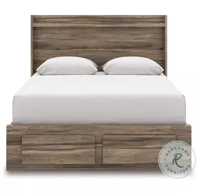 Jusika Brown Panel Storage Bedroom Set