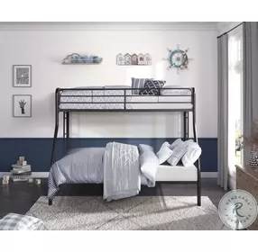 Lunar Dark Bronze Twin Over Full Bunk Bed