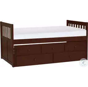 Rowe Dark Cherry Youth Storage Trundle Bedroom Set