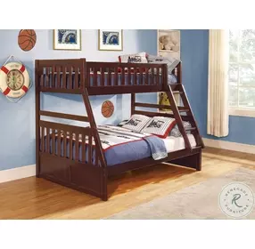 Rowe Dark Cherry Twin Over Full Bunk Bed