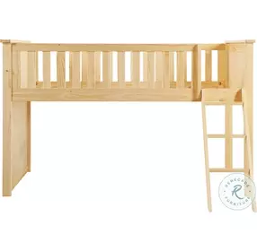Bartly Natural Pine Twin Loft Bed