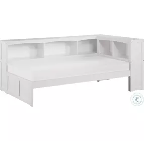 Galen White Youth Bookcase Corner Bedroom Set