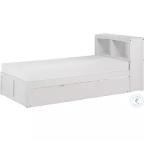 Galen White Youth Bookcase Bedroom Set With Youth Trundle