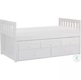 Galen White Youth Panel Storage Trundle Bedroom Set