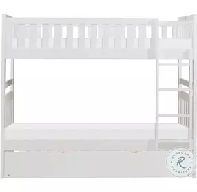 Galen White Youth Bunk Bedroom Set With Youth Trundle
