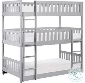 Orion Gray Youth Triple Bunk Bedroom Set