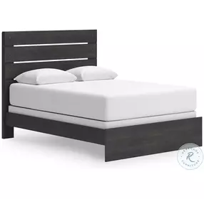 Delmorta Rustic Charcoal Panel Bedroom Set