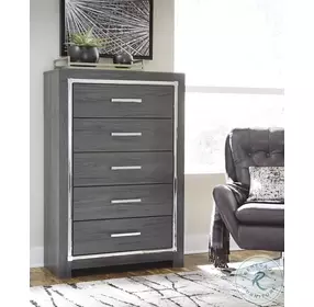 Lodanna Gray 5 Drawer Chest