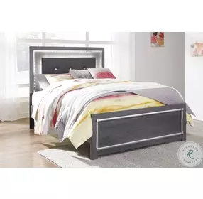 Lodanna Gray Queen Upholstered Panel Bed