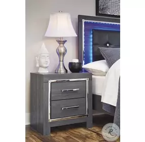 Lodanna Gray Two Drawer Nightstand