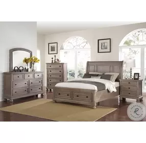 Allegra Pewter Nightstand