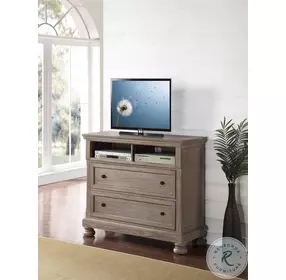 Allegra Pewter Media Chest