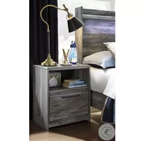 Baystorm Gray 1 Drawer Nightstand