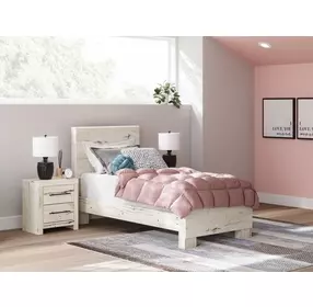 Lawroy Rustic White Twin Panel Headboard