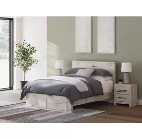 Lawroy Rustic White Queen Panel Headboard