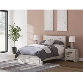 Lawroy Rustic White Full Panel Headboard