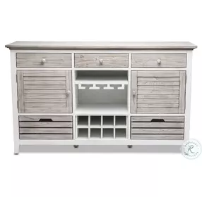 Island Haven Dapple Grey and Blanc 2 Door Sideboard