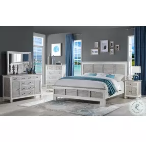 Island Haven White Rectangular Dresser Mirror