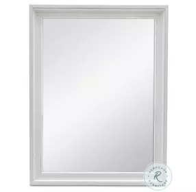Island Haven White Rectangular Dresser Mirror
