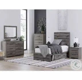 Urbanoore Weathered Gray 5 Drawer Chest