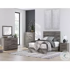 Urbanoore Weathered Gray Full Panel Bed