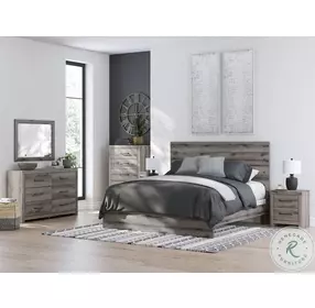 Urbanoore Weathered Gray King Panel Bed