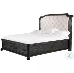 Bellamy Peppercorn Sleigh Storage Bedroom Set