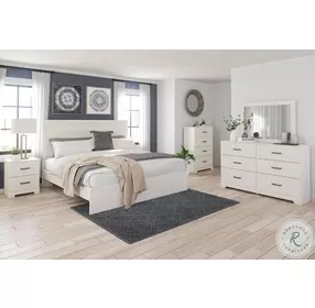 Stelsie White 4 Drawer Chest