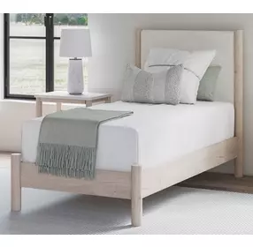 Cadmori Tan And White Youth Panel Upholstered Bedroom Set